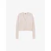 Joseph Womens Rose Open Relaxed-fit Cashmere Cardigan Xxs In Pink