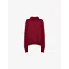 Joseph Womens Ruby Cashair High-neck Cashmere Jumper Xxs In Red