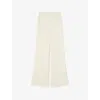 Joseph Womens  Mawn Wide-leg Mid-rise Viscose And Silk-blend Trousers