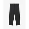 Joseph Womens Smoke Trina Straight-leg Wool Trousers In Black