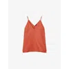 Joseph Womens Sundown Aragon V-neck Silk And Cotton-blend Tank Top