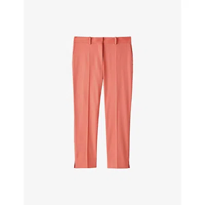 Joseph Womens Sundown Bing Court Slim-leg Mid-rise Stretch-gabardine Trousers