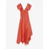 Joseph Plumet Habotai Silk Dress