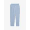 Joseph Vilar Tailoring Crepe Trousers In Faded Sky
