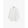 Joseph Womens White Comete Oversized Cotton Shirt In White