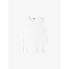 Joseph Womens Round-neck Cotton And Silk-blend Tank Top White