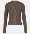 Joseph Wool-blend Cardigan In Brown