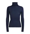 Joseph Wool-blend Molony Rollneck Sweater In Blue