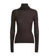 Joseph Wool-blend Molony Rollneck Sweater In Brown