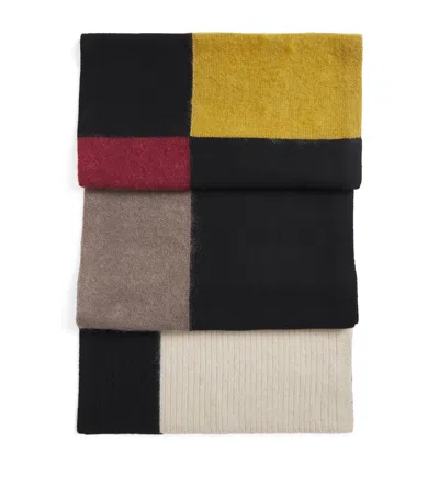 Joseph Wool-blend Overlay Scarf In Multi