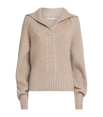 Joseph Wool-blend Robby Sweater In Nude