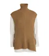 Joseph Womens  Cable-knit Vest And Shirt Cotton-blend Set In Multi