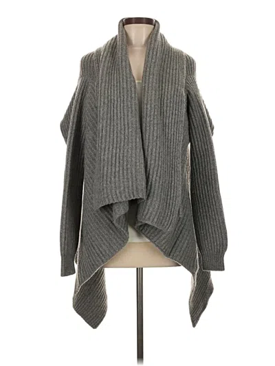 Pre-owned Joseph Wool Cardigan Sweater In Gray