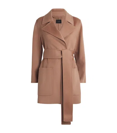 Joseph Wool-cashmere Clemence Coat In Brown