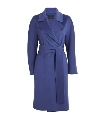 Joseph Wool-cashmere Costa Coat In Blue