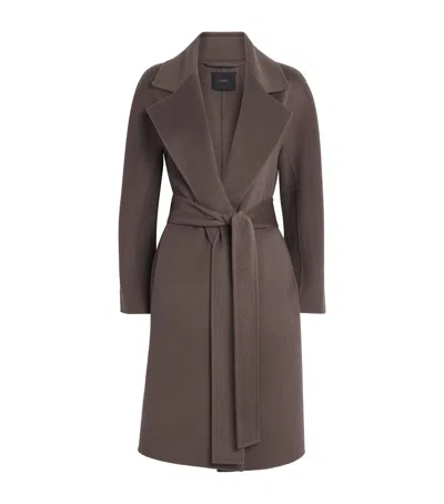 Joseph Wool-cashmere Costa Coat In Brown