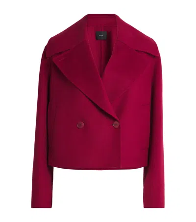 Joseph Wool-cashmere Delano Coat In Red