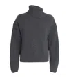 Joseph Wool-cashmere-silk Rollneck Sweater In Gray