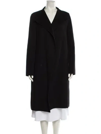 Pre-owned Joseph Wool Coat In Black