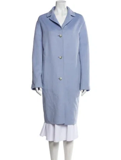 Pre-owned Joseph Wool Coat In Blue