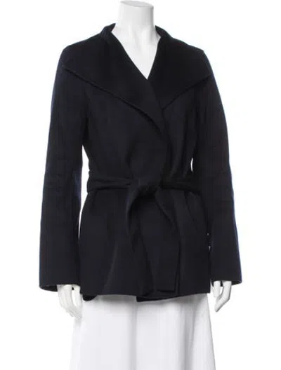 Pre-owned Joseph Wool Coat In Blue