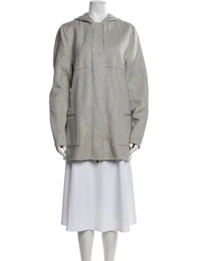 Pre-owned Joseph Wool Coat In Gray