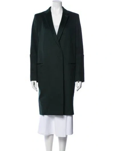 Pre-owned Joseph Wool Coat In Green