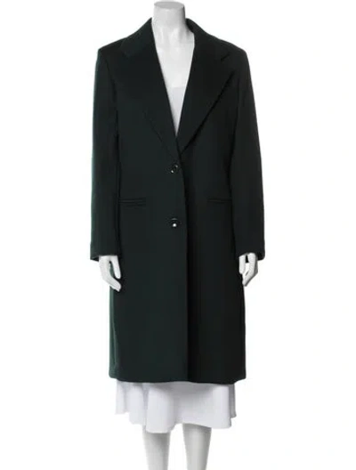Pre-owned Joseph Wool Coat In Green