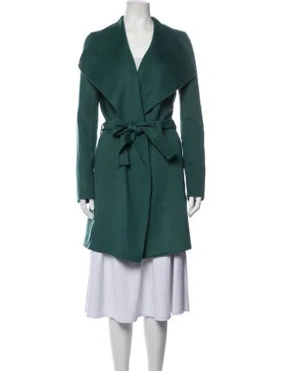 Pre-owned Joseph Wool Coat In Green
