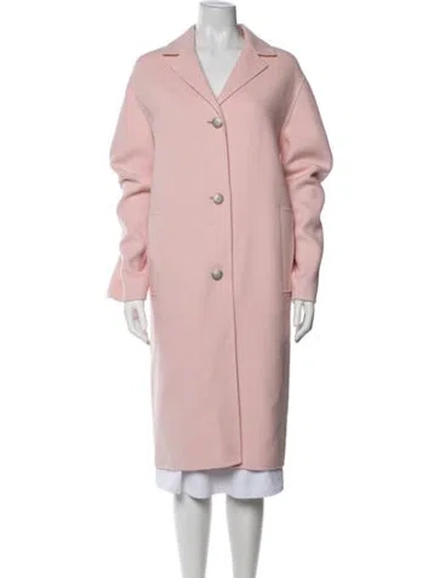 Pre-owned Joseph Wool Coat In Pink