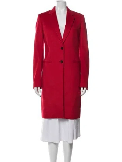 Pre-owned Joseph Wool Coat In Red