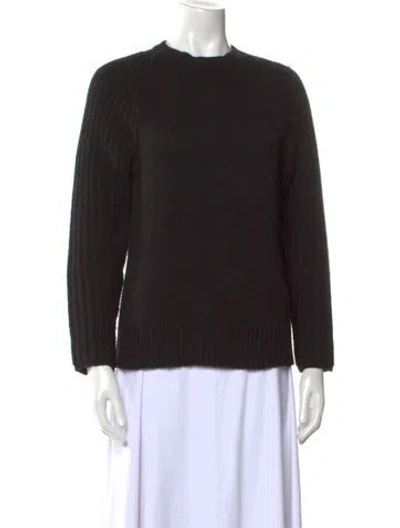 Pre-owned Joseph Wool Crew Neck Sweater In Black