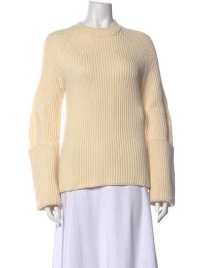 Pre-owned Joseph Wool Crew Neck Sweater In Neutral