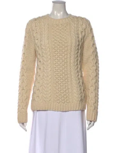 Pre-owned Joseph Wool Crew Neck Sweater In Neutral