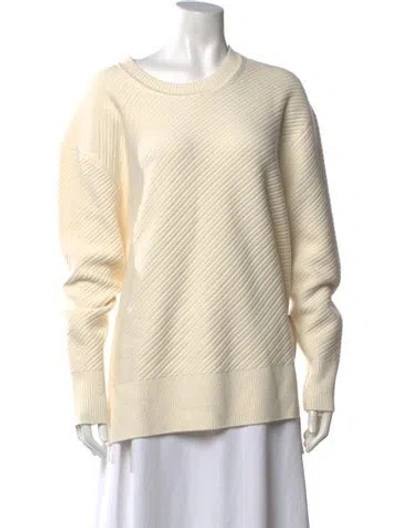Pre-owned Joseph Wool Crew Neck Sweater W/ Tags In Neutral