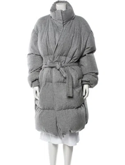 Pre-owned Joseph Wool Down Coat In Gray