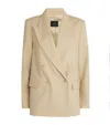 Joseph Jaden Double-breasted Blazer In Gold