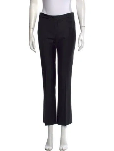 Pre-owned Joseph Wool Flared Pants In Black
