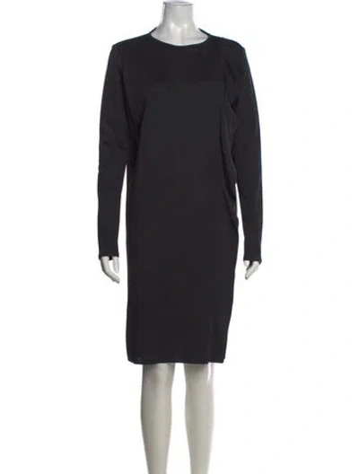 Pre-owned Joseph Wool Knee-length Dress In Black