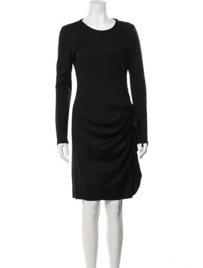 Pre-owned Joseph Wool Knee-length Dress In Black