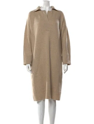 Pre-owned Joseph Wool Knee-length Dress In Neutrals