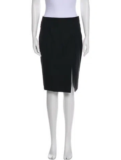 Pre-owned Joseph Wool Knee-length Skirt In Black