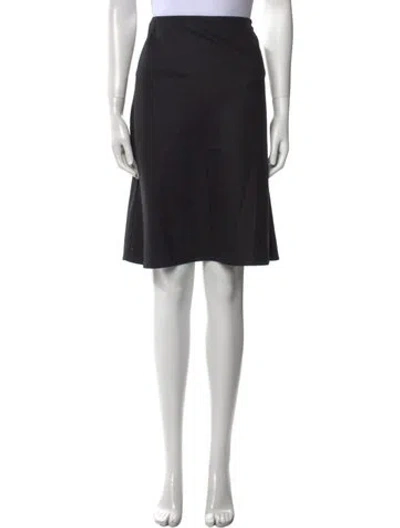 Pre-owned Joseph Wool Knee-length Skirt In Black