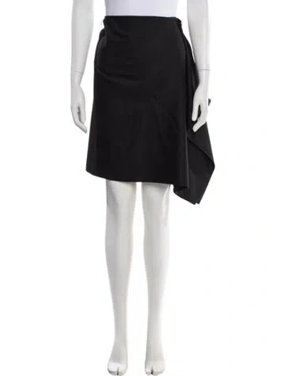 Pre-owned Joseph Wool Knee-length Skirt In Black