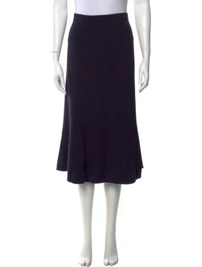Pre-owned Joseph Wool Knee-length Skirt In Blue