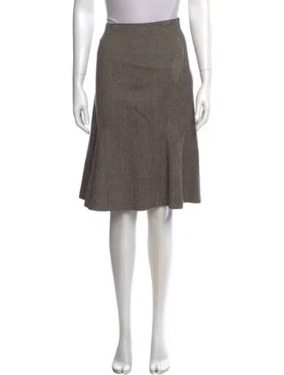 Pre-owned Joseph Wool Knee-length Skirt In Neutral