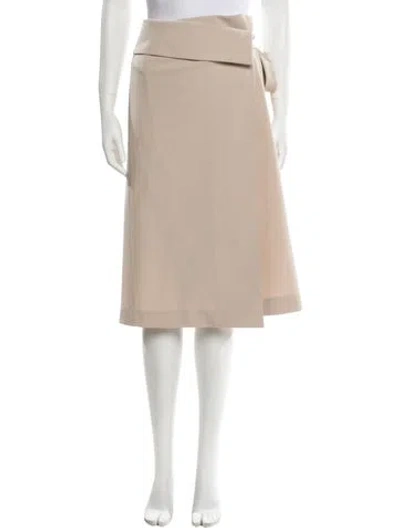 Pre-owned Joseph Wool Knee-length Skirt In Neutral