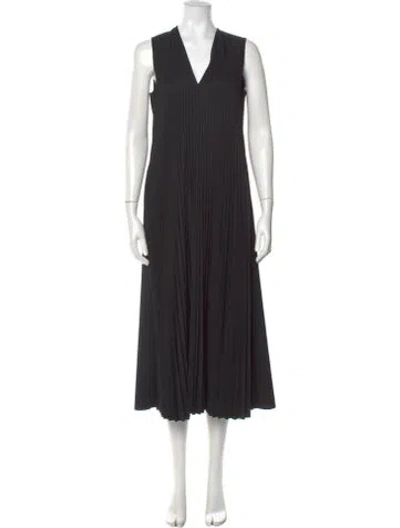 Pre-owned Joseph Wool Long Dress In Black