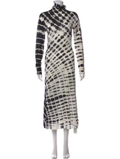 Pre-owned Joseph Wool Long Dress In Black