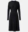 Joseph Wool Jersey Dress In Black